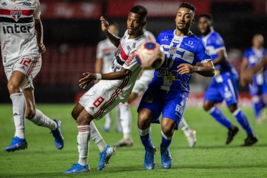 SAO PAULO, SP, BRAZIL: Brezilya 'daki iki Campeonato Brasileiro Srie A takımı arasında futbol maçı