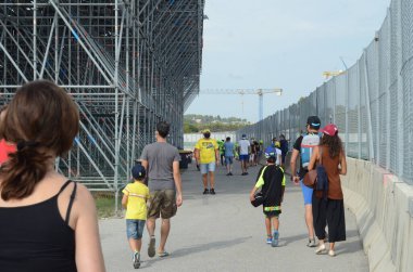 Emilia-Romagna Grand Prix Moto 'su. 20 Eylül 2020, Misano, İtalya: Bu Pazar (20) İtalya 'daki Circuit Marco Simoncelli' de Emilia-Romagna Grand Prix Moto 'da hareket)