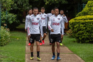 Sao Paulo - 3 Mart 2020: Sao Paulo takımının eğitimi sırasında. Eylem, Sao Paulo 'nun batısındaki Barra Funda' nın tomografisinde gerçekleştirildi.