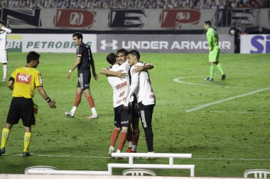 SAO PAULO, SP, BRAZIL: Brezilya 'daki iki Campeonato Brasileiro Srie A takımı arasında futbol maçı