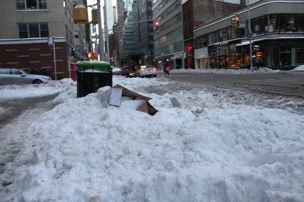 Δεκεμβρίου 2020 Νέα Υόρκη Ηπα Απόηχος Του Μεγάλου Χιονιού Που — Φωτογραφία Αρχείου