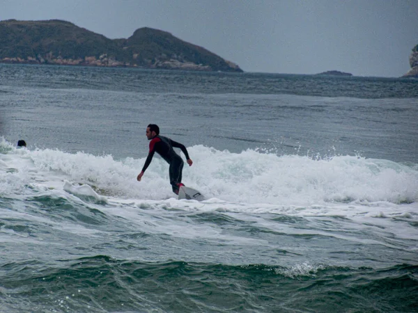 Rio Janeiro 2019 Praia Arpoador Mouvement Des Touristes Sur Plage — Photo