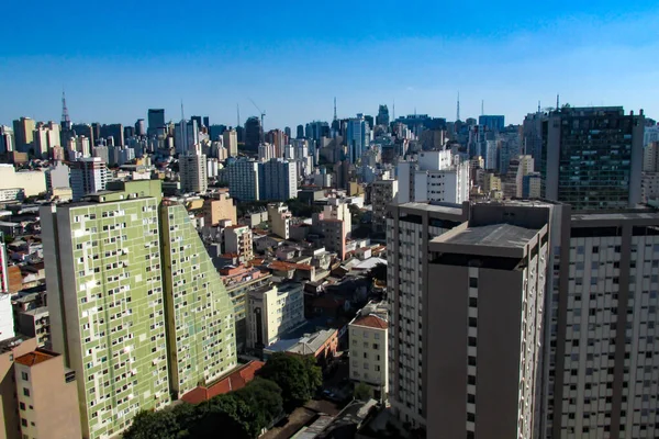 Вид Воздуха Центр Сан Паулу Августа 2020 Года Сао Паулу — стоковое фото
