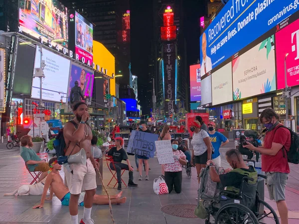 Nova York Eua Apesar Reabertura Cidade Nova York Nesta Semana — Fotografia de Stock