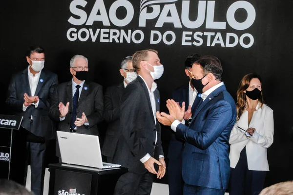 November Sao Paulo Brasilien Guvernör Sao Paulo Joao Doria Inviger — Stockfoto