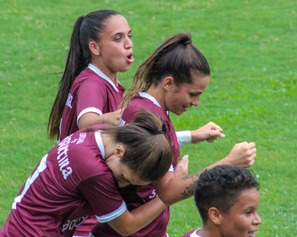 Paulista Female Soccer League Грудня 2020 Сан Паулу Бразилія Футбольний — стокове фото