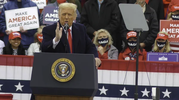 Nuevo Presidente Estados Unidos Donald Trump Habla Mitin Pittsburgh Septiembre —  Fotos de Stock