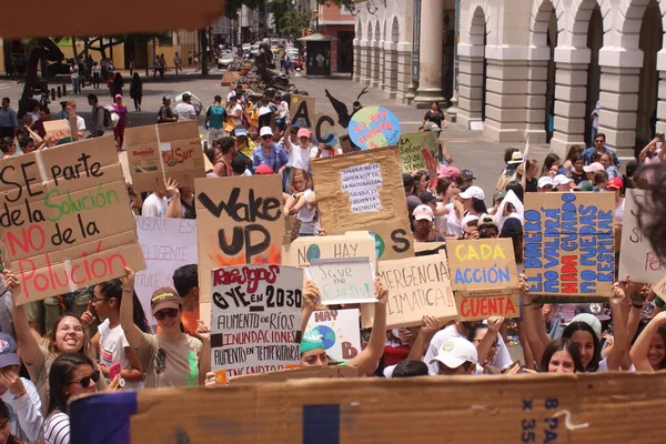 São Paulo 2019 Pessoas Manifestam Pelo Clima — Fotografia de Stock