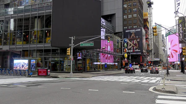 Calles Nueva York Durante Pandemia Coronavirus — Foto de Stock