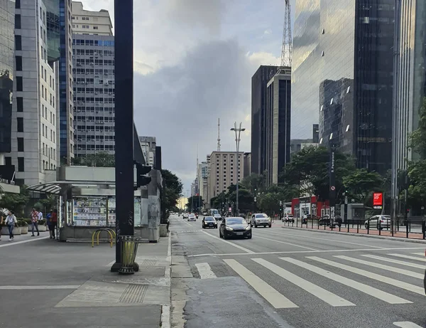 Paulista Avenue Sao Paulo Brezilya — Stok fotoğraf