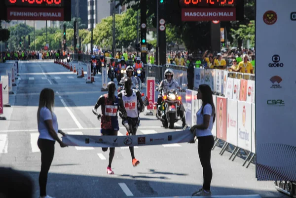 Sao Paulo 2019 Corrida Sao Silvestre Maratona Corrida — Fotografia de Stock