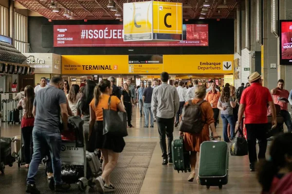 Januari 2021 Bandara Internasional Sao Paulo Brasil — Stok Foto