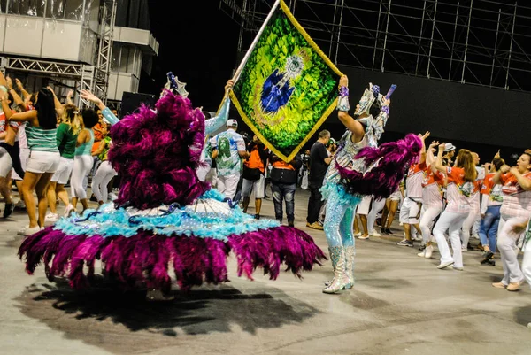 Sao Paulo 2020 Ensaio Tecnico Escola Samba Festival Samba Sao —  Fotos de Stock