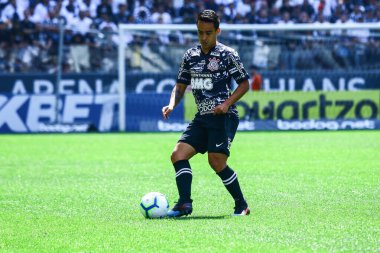 SAO PAULO - OCT 19, 2019: CORINTHIANS during the match between valid for the 27th round of the Brazilian Championship, at the Corinthians Arena in Itaquera
