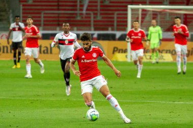SAO PAULO, SP, BRAZIL: Brezilya 'daki iki Campeonato Brasileiro Srie A takımı arasında futbol maçı