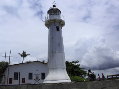 Espirito Santo 'daki Santa LUZIA Deniz Feneri. 22 Ocak 2021 'de, Vila Velha, Espirito Santo, Brezilya: 1871' de faaliyete başlayan Deniz fenerinde hareket D. Pedro II tarafından başlatıldı.
