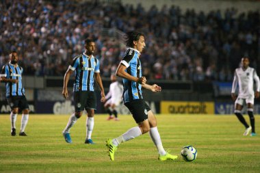 Porto Alegre - Ekim 02, 2019: Gremio 'ya karşı oynanan maçta, Amerika' nın Copa Libertadores takımının yarı finallerinde 1. maçta geçerlidir.