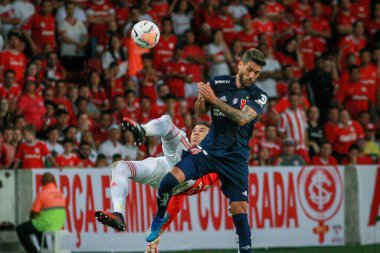 PORTO ALEGRE - FEB 11, 2020: INTER VS UNIVERSIDAD DE CHILE - scored during the return match against Univerisad de Chile, validated by the second phase of the Copa Libertadores da America 2020, at the stadium