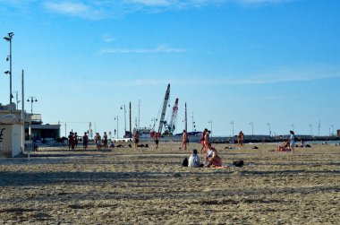 FLORIANOPOLIS, SC, 17.01.2020 - MOVIMENTACAO JURthe-INTERNACIONAL - Praia de Jurere Internacional Hareketi Florianopolis 'in kuzeyinde yer almaktadır. 