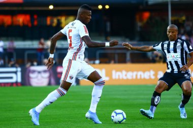 SAO PAULO - AUG 28, 2019: SAO PAULO VS SANTOS. Match between Sao Paulo against Santos for the 14th round of the Paulista championship, at the Paulo Machado de Carvalho stadium