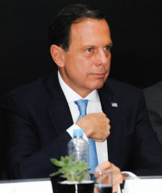 Sao Paulo 10, 14, 2019 - PUBLIC Güvenlik - Çevre Polisine araçların teslim edilmesi ve Altyapı ve Çevre Bakanı Marcos Penido ile birlikte 40 bin Glock tabancası satın alındığı duyuruldu