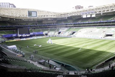 SAO PAULO - JAN 20, 209: PALMEIRAS final of the Paulista Championship at Etadio do Pacaembu, in Sao Paulo