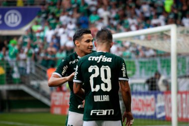 SAO PAULO, SP, BRAZIL: Brezilya 'daki iki Campeonato Brasileiro Srie A takımı arasında futbol maçı