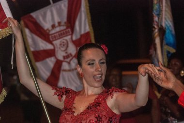 Sao Paulo (SP), 14 / 02 / 2020 - ENSAIO TECNICO DA ESCOLA DE SAMBA - Samba festivali Sao Paulo, Brezilya 