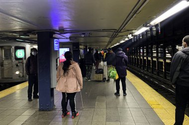 NEW YORK (USA) - 22 .01.2020: bir salgın sırasında COVID-19