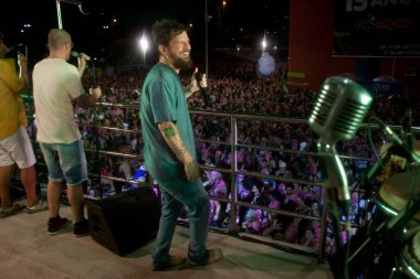 FLORIANOPOLIS, SC, 14.11.2019 - Şarkıcılar ve aktörlerle Folianopolis festivali 