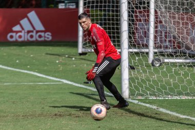 Sao Paulo - 3 Mart 2020: Sao Paulo takımının eğitimi sırasında. Eylem, Sao Paulo 'nun batısındaki Barra Funda' nın tomografisinde gerçekleştirildi.