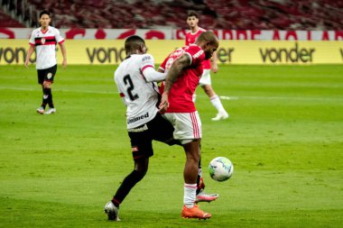 SAO PAULO, SP, BRAZIL: Brezilya 'daki iki Campeonato Brasileiro Srie A takımı arasında futbol maçı