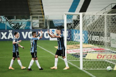 SAO PAULO, SP, BRAZIL, 28.11.2020: Sao Paulo, Brezilya 'da iki takım arasında futbol maçı