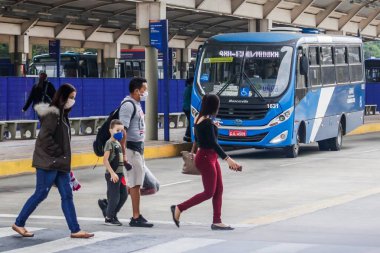 GuARULHOS, Sao Paulo - 11 Ocak 2020: bir salgın sırasında COVID 2019