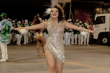 Sao Paulo (SP), 14 / 02 / 2020 - ENSAIO TECNICO DA ESCOLA DE SAMBA - Samba festivali Sao Paulo, Brezilya 