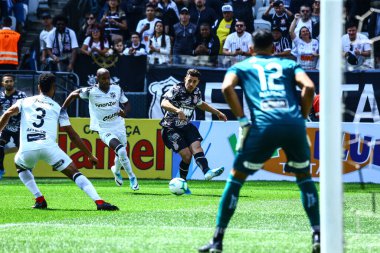 SAO PAULO - OCT 19, 2019: CORINTHIANS during the match between valid for the 27th round of the Brazilian Championship, at the Corinthians Arena in Itaquera