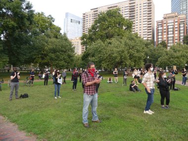 NEW YORK, 28 / 08 / 2020 - Siyahi HAYATLARI DURANTE O 57 ANIVERSARIO DA HISTORICA MARCHA DE MARTIN LUther King