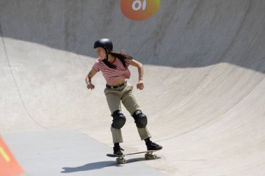 SAO PAULO, SP, 12.09.2019 - Dünya Kaykay Parkı sırasında sporcular için, So Paulo 'nun batısındaki Candido Portinari Eyalet Parkı' nda, bu Perşembe, 12. Yarışma 9 'u ile 15' i arasında yapılacak.