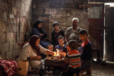 GAZA  (PALESTINA), 12/01/2021 - City scene in Gaza, Palestina  clipart