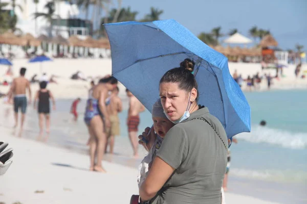 Cancun Mexico Mooi Tropisch Resort Cancun Mexico — Stockfoto