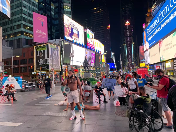 Nova York Eua Apesar Reabertura Cidade Nova York Nesta Semana — Fotografia de Stock