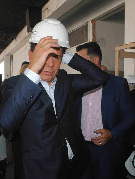 Sao Paulo 2020 Governador João Doria São Paulo Visita Escola — Fotografia de Stock