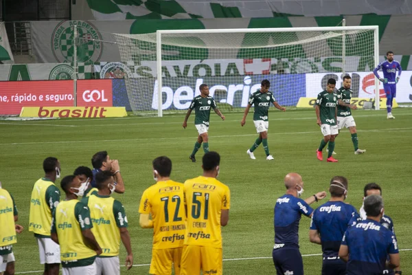 Brasilianische Fußballliga Sao Paulo Brasilien Fußballspiel Brasilianische Meisterschaft — Stockfoto