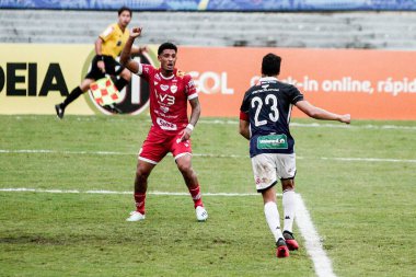 30 Ocak 2021, Rio de Janeiro, Brezilya: Rio de Janeiro 'daki Maracana Stadyumu' nda oynanan Conmebol Libertadores Finali için Palmeiras ve Santos arasında oynanan futbol maçı. 