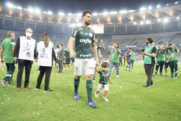 Januar 2021 Rio Janeiro Brasilien Fußballspiel Zwischen Palmeiras Und Santos — Stockfoto