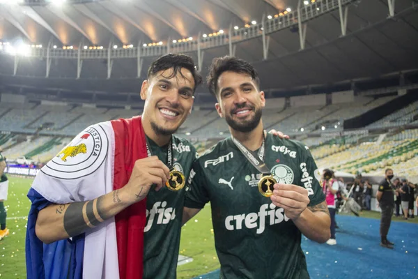 Spo Palmeiras Champion Conmebol Libertadores 2020 Enero 2021 Río Janeiro — Foto de Stock