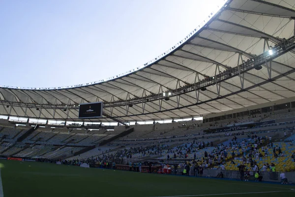 Janeiro 2021 Rio Janeiro Brasil Jogo Futebol Entre Palmeiras Santos — Fotografia de Stock