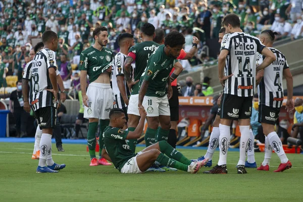 Spo Conmebol Libertadores Finale Palmeiras Gegen Santos Januar 2021 Rio — Stockfoto