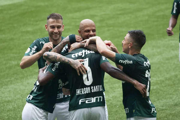 Brasilianische Fußballliga Sao Paulo Brasilien Fußballspiel Brasilianische Meisterschaft — Stockfoto