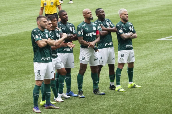 Brasilianische Fußballliga Sao Paulo Brasilien Fußballspiel Brasilianische Meisterschaft — Stockfoto